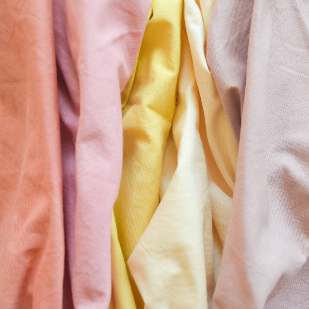 How to Dye fabric with goldenrod flowers Side Lake Stitch